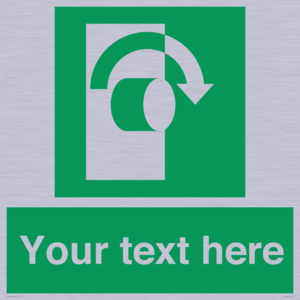 Custom Turn Clockwise Sign